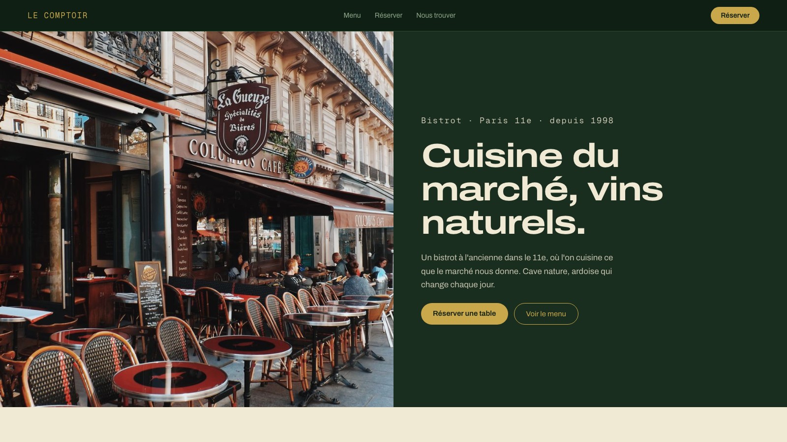 Site Le Comptoir